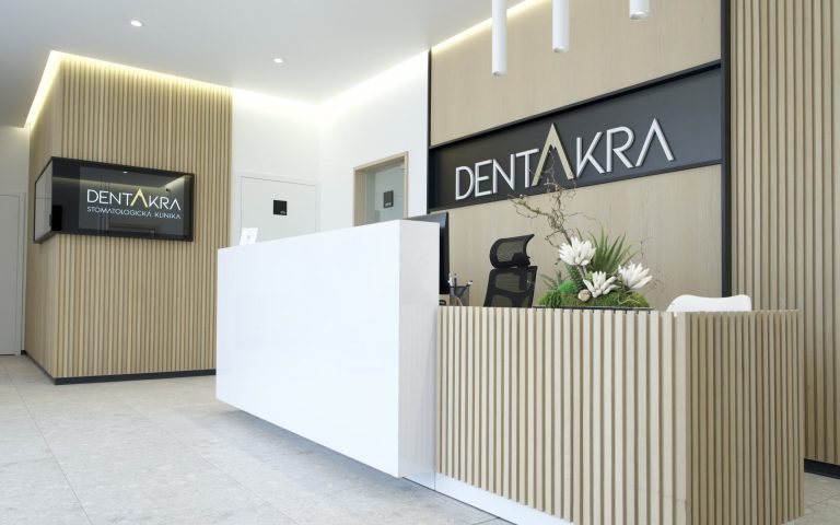 Recepcia stomatologickej kliniky DENTAKRA v Poprade